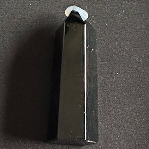Onyx NWOT black hexagonal gemstone obelisk tower. Measures appx. 3” x 7/8”